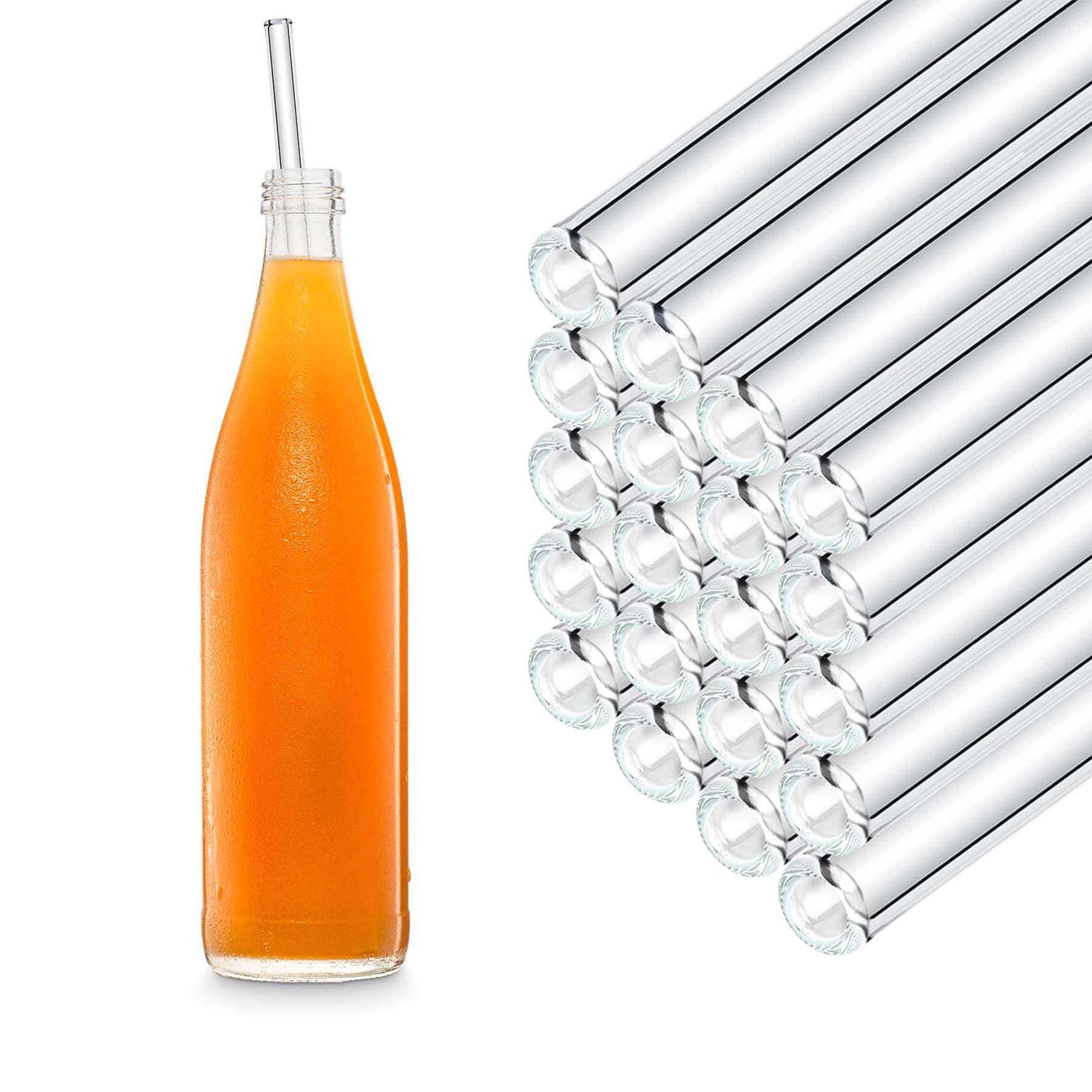Trinkhalm für Limonaden aus Glas | Länge 30cm