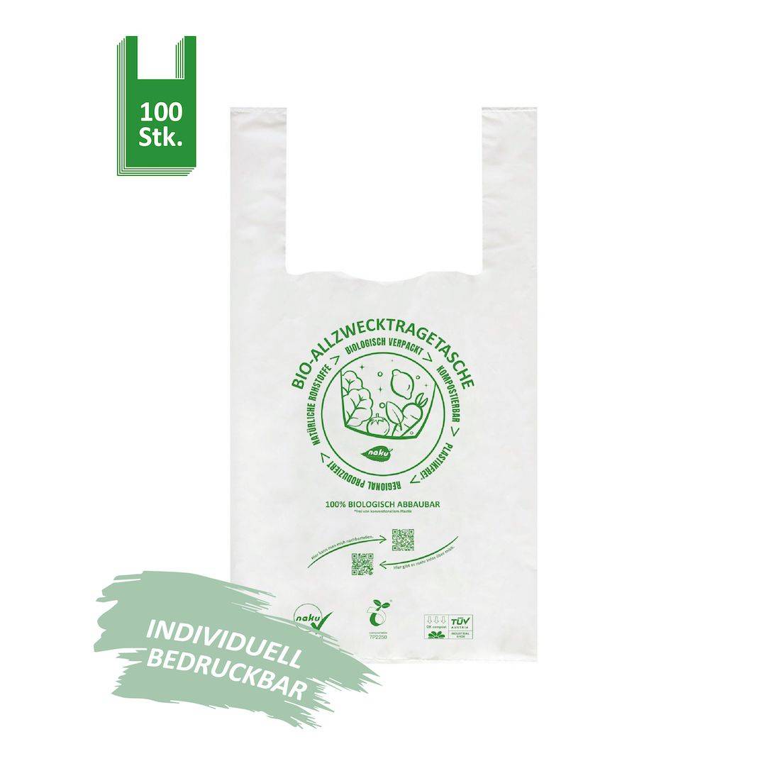Bio-Hemdchentragetasche klein - 100er Pack