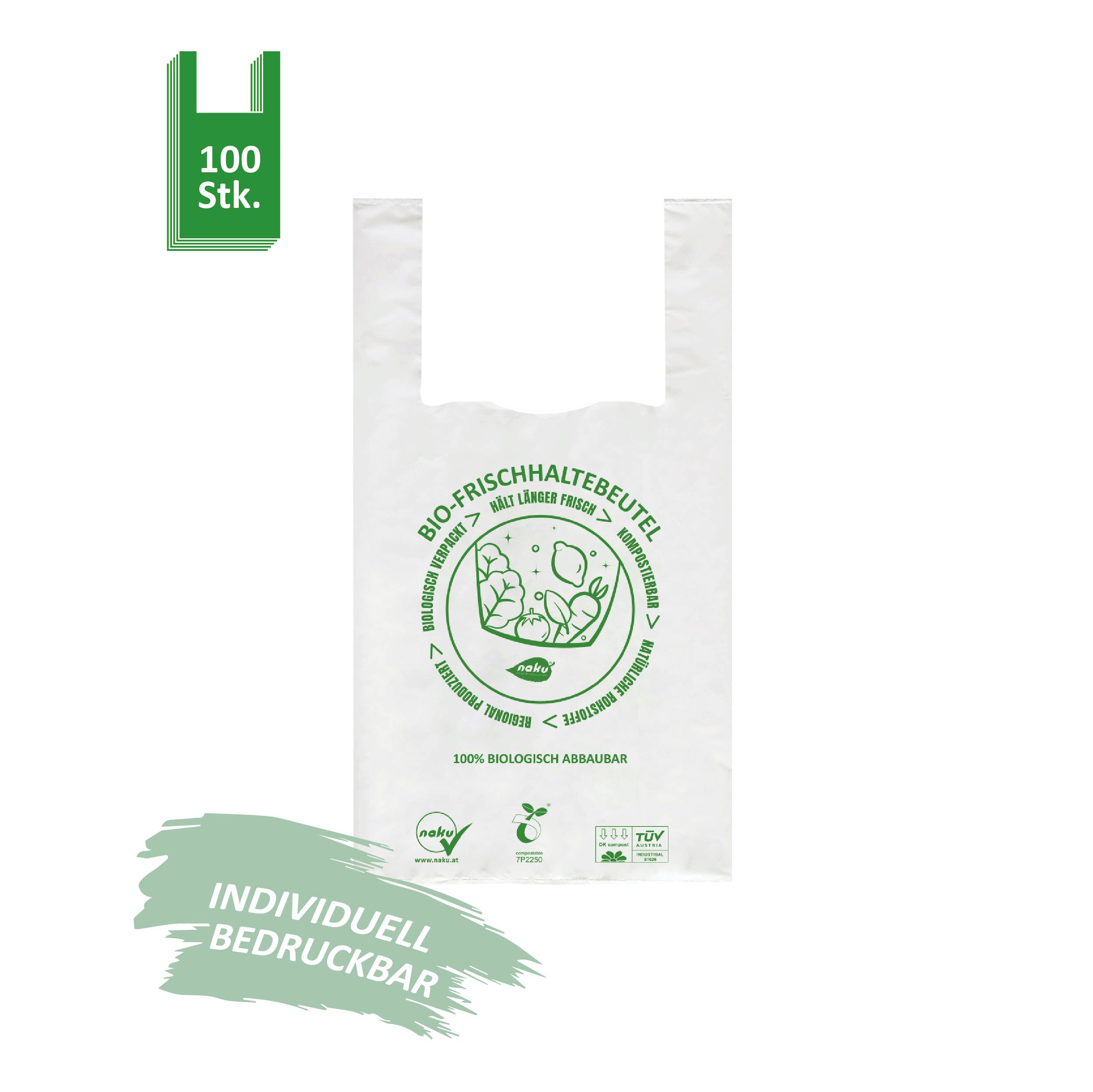 Bio-Hemdchentragetasche klein - 100er Pack