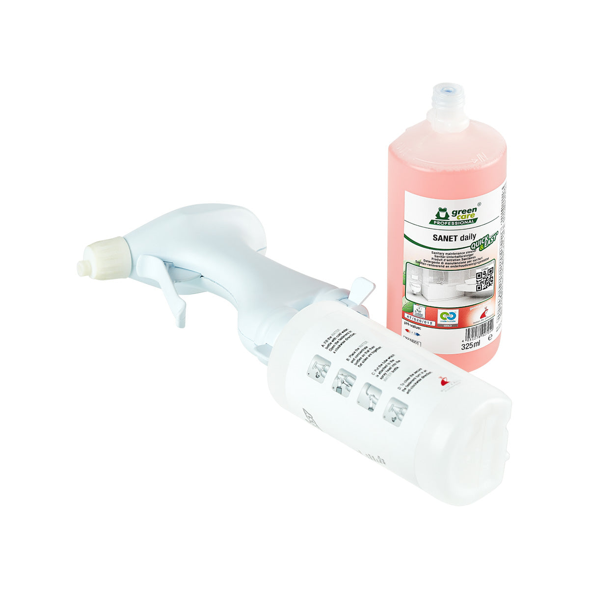 CLP-freier Sanitärreiniger - SANET daily Quick & Easy - Sanitär-Unterhaltsreiniger