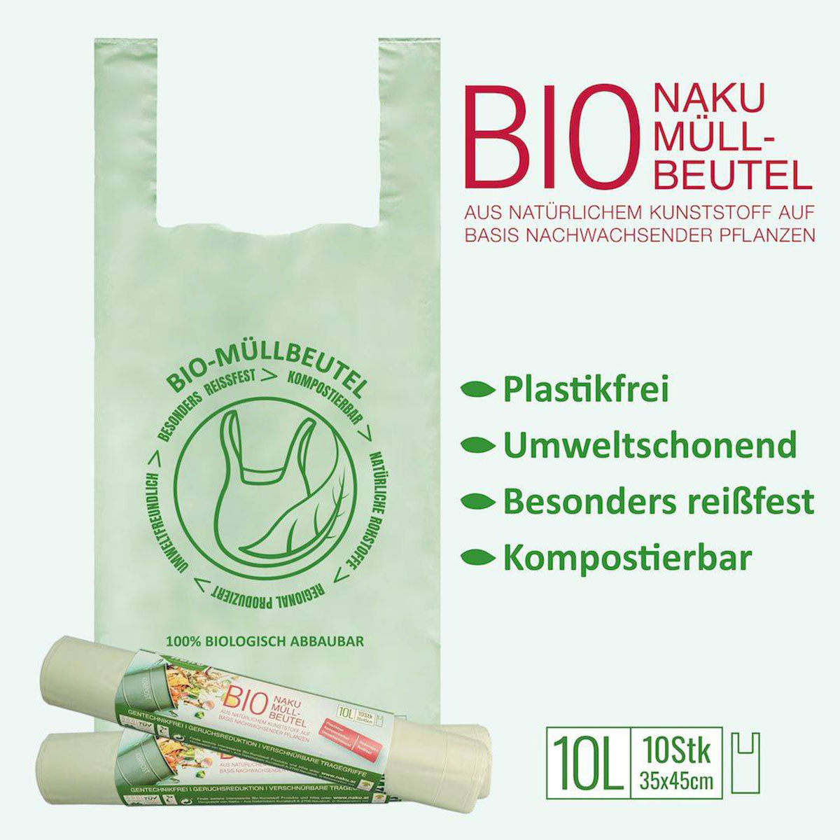 bio müllbeutel aus nachhaltigem bio kunsstoff für hotel und gastronomie