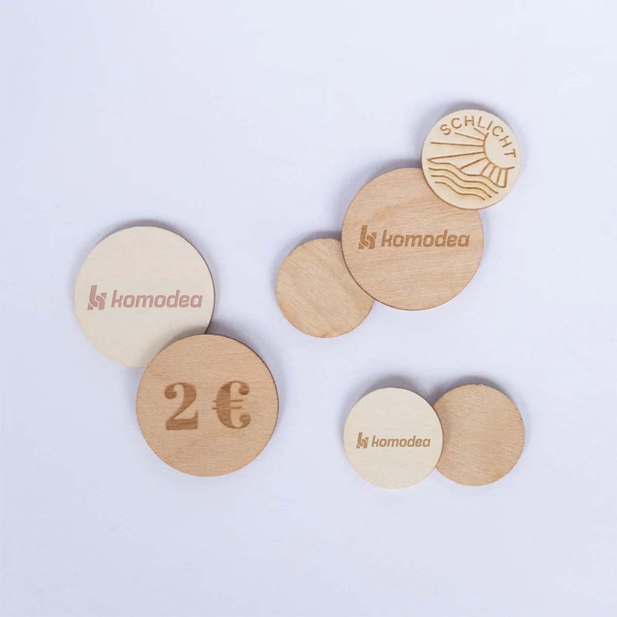Pfandmarken aus Holz
