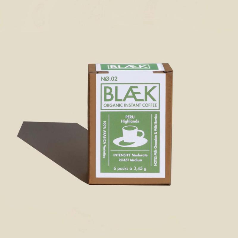 Instant Kaffee in Bio-Qualität Packung Vorderansicht