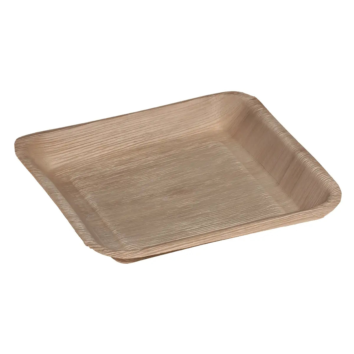 Einwegteller aus Palmblatt - rechteckig 240x240x30mm