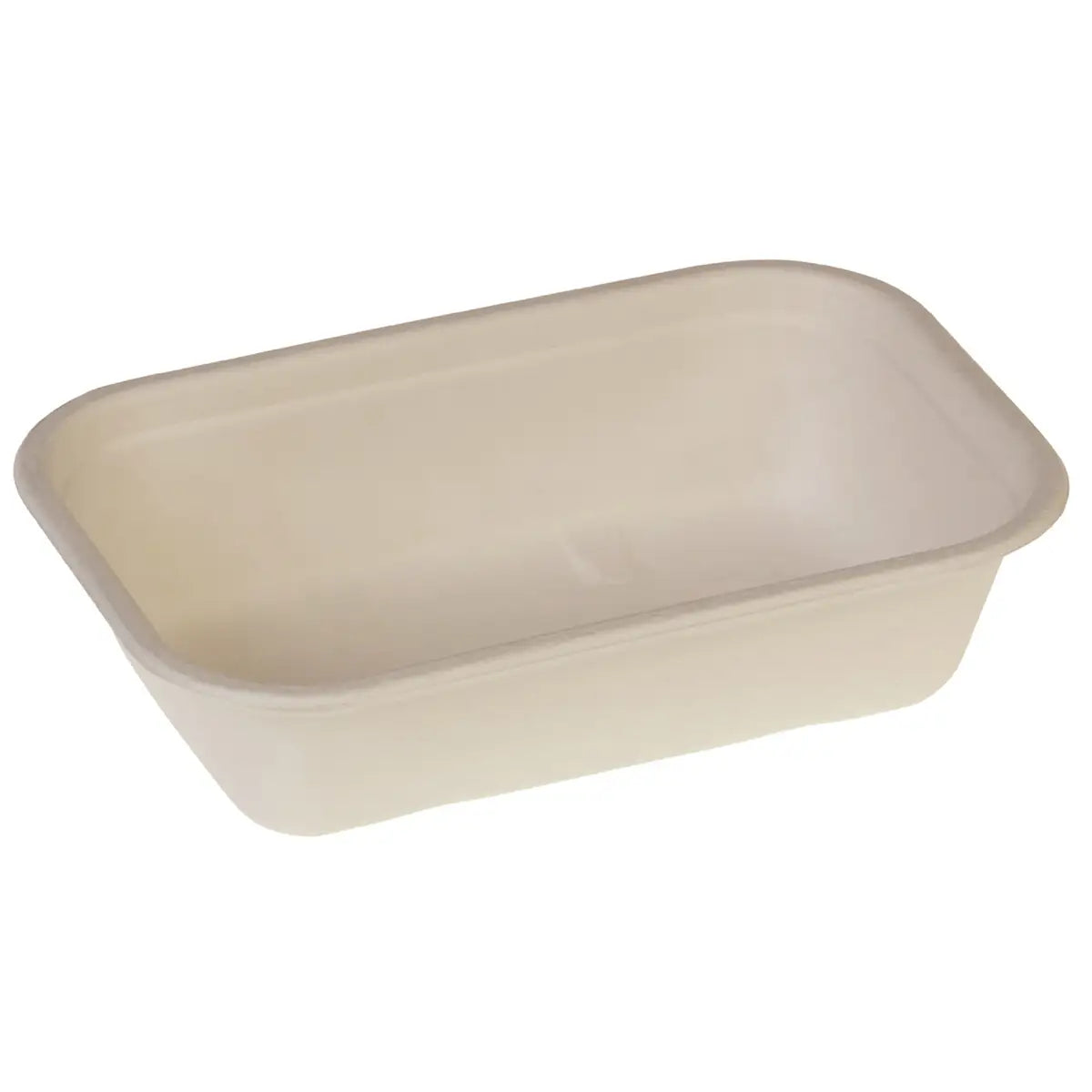 Menüschale aus Zuckerrohr - rechteckig, 229x153x57mm, 1000ml