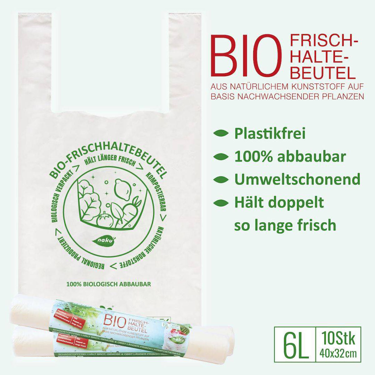 kompostierbarer frischhaltebeutel aus biokunststoff